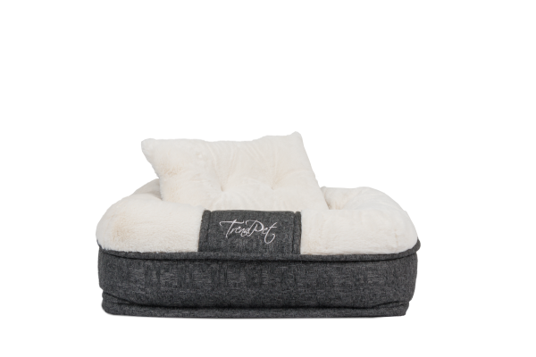 LunaLounge Beige - Kuschelbett für Hunde und Katzen