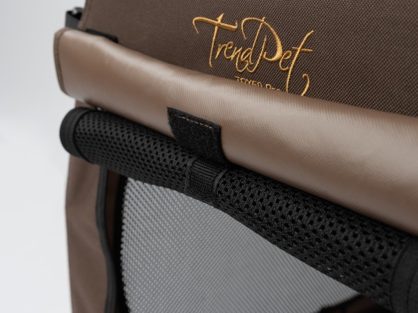 TPX-Pro Faltbare Aluminium Hundebox, braun