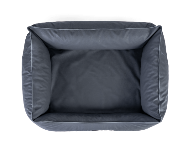 Runa Kunstlederbett, Grau