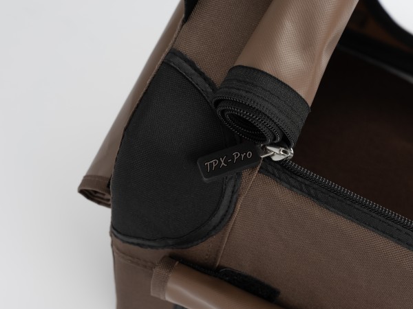 TPX-Pro Faltbare Aluminium Hundebox, braun