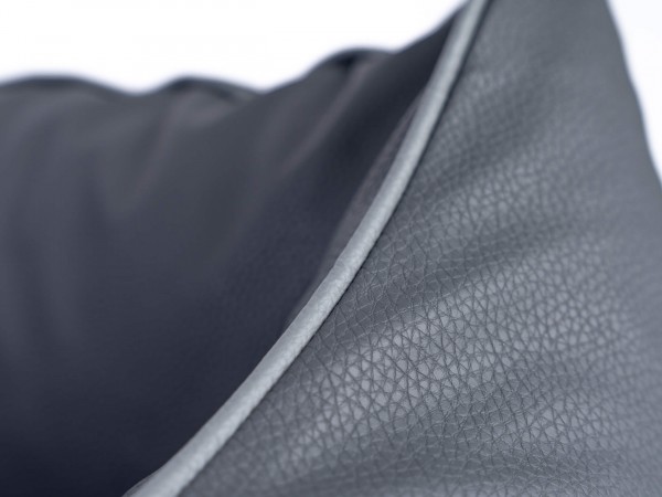 Runa Grau, Kunstlederbett - SET, 2 Größen