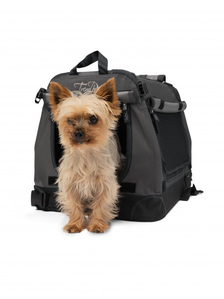 TPX-Pro Faltbare Aluminium Hundebox Grau