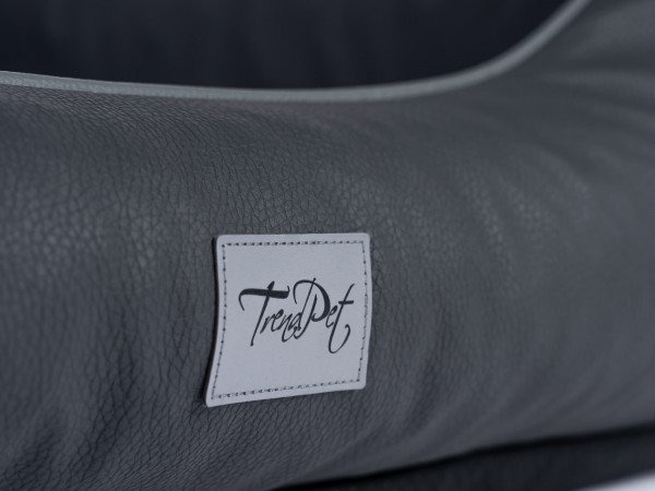 Runa Grau, Kunstlederbett - SET, 2 Größen